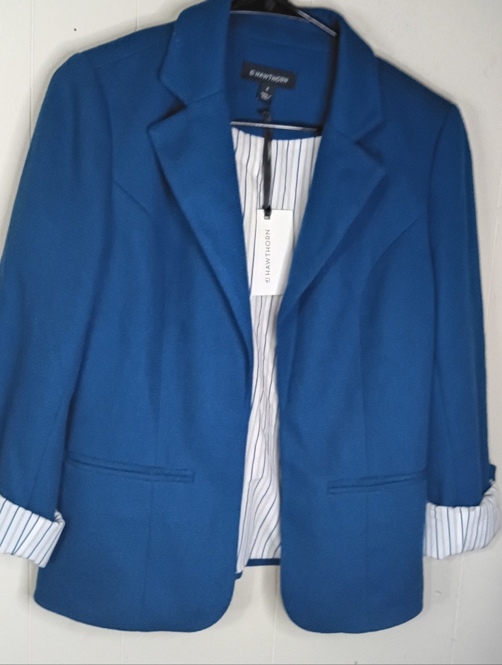 41 Hawthorn Royal Blue Open-Front Blazer